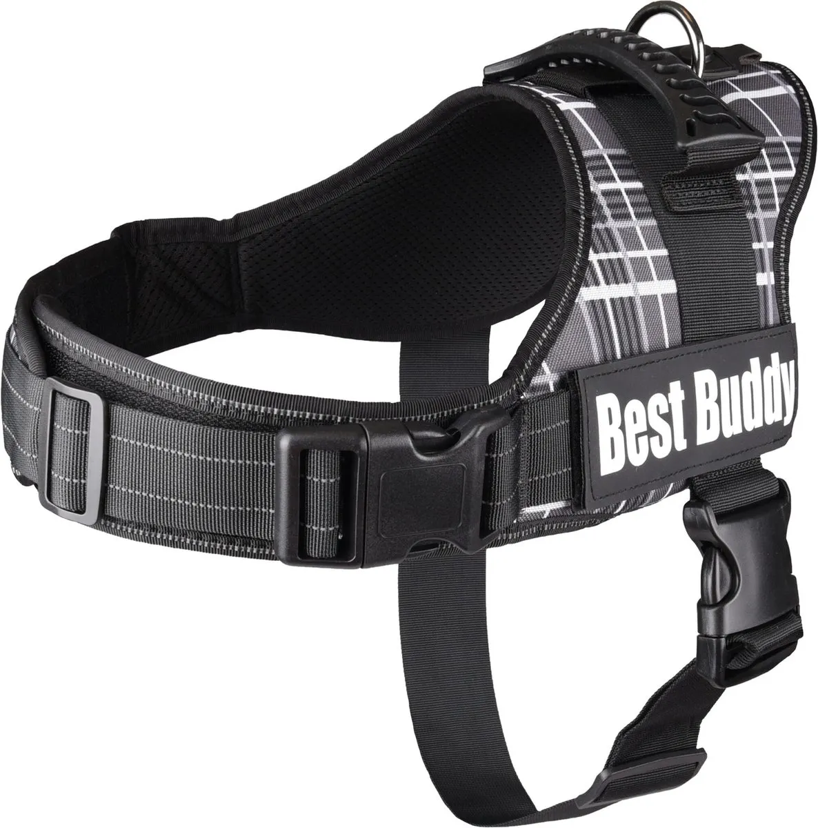 Flamingo Pluto Liberty Harnas Honden Best Buddy Pluto Zwart XL