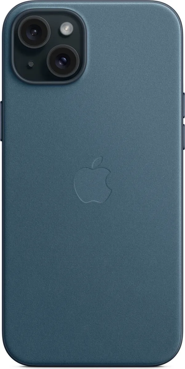 Apple FineWoven Hoesje iPhone 15 Plus - Pacific Blue - MT4D3ZM/A