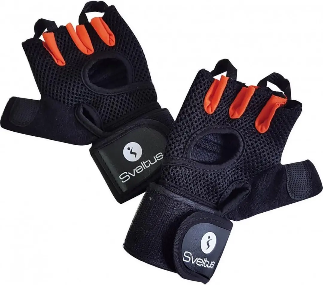Sveltus Fitness-handschoenen Met Gewicht Zwart Maat M
