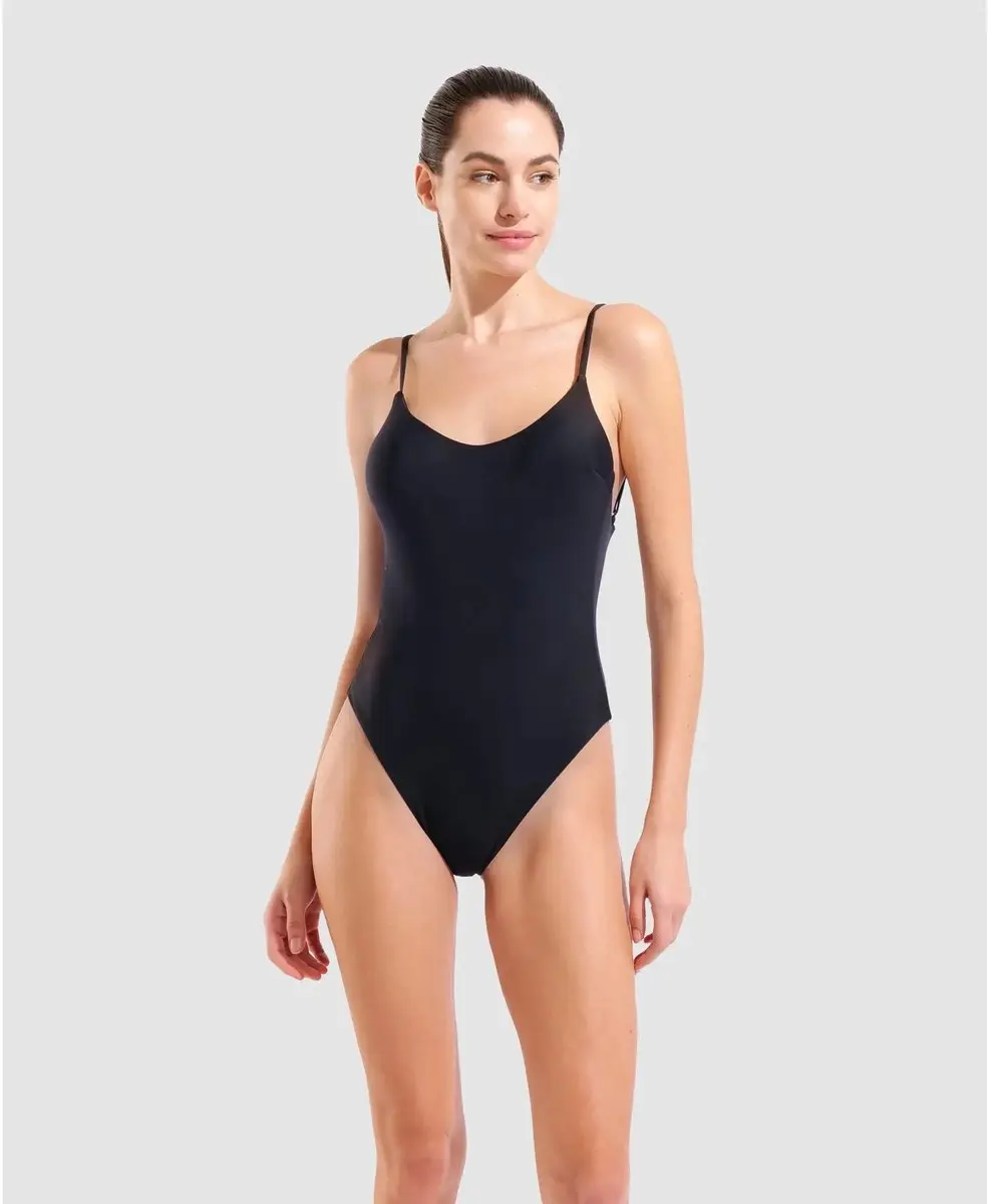 Arena Essentials dames zwempak 1 stuk - XS - Zwart - afbeelding 2 van 2