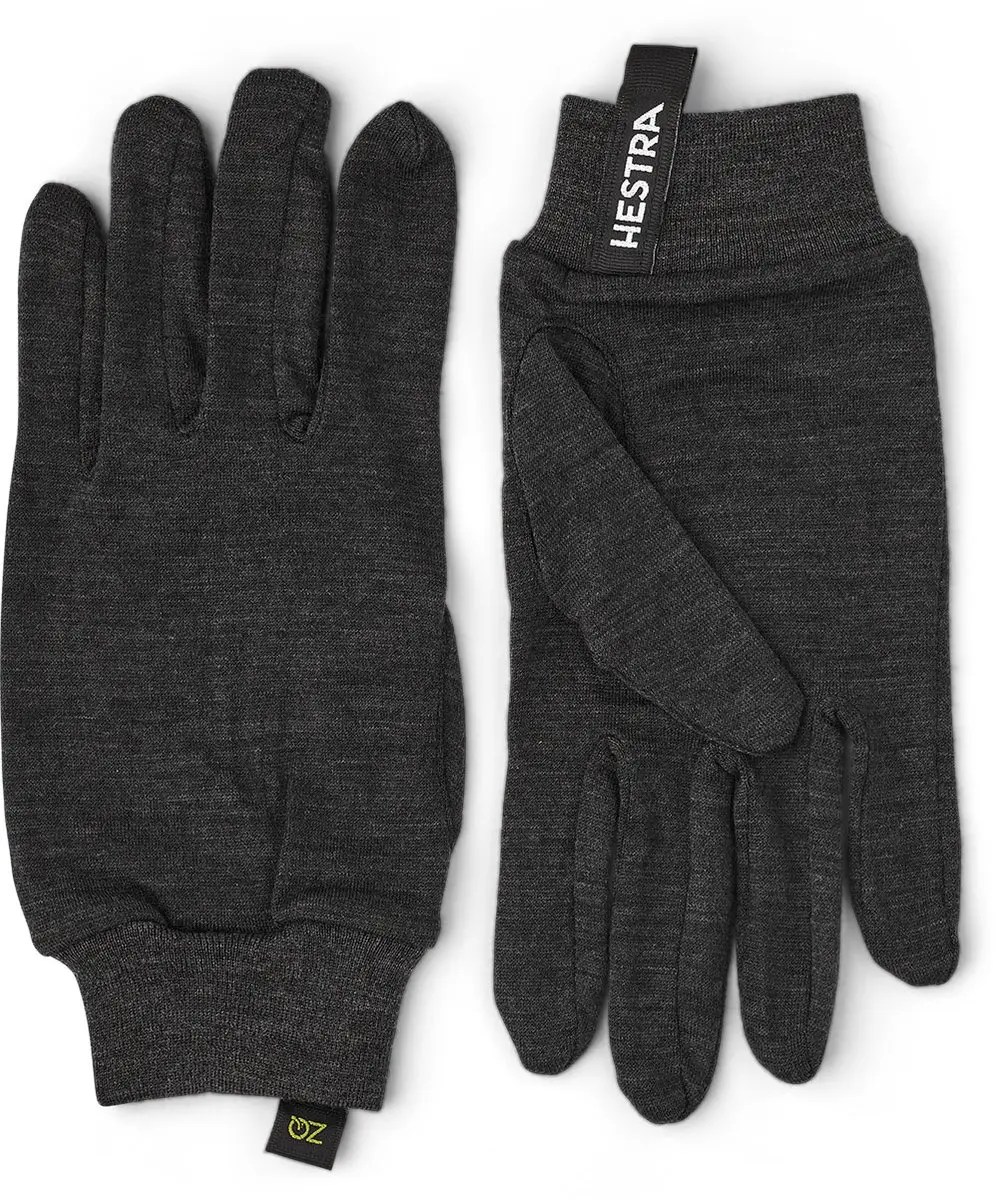 Hestra Merino Wool Liner Active 5 vinger handschoenen Grijs - afbeelding 2 van 6