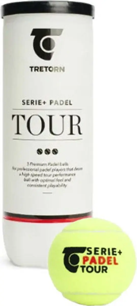 Tretorn Serie Tour Padelballen 3 Stuks - Neon Geel - afbeelding 5 van 5