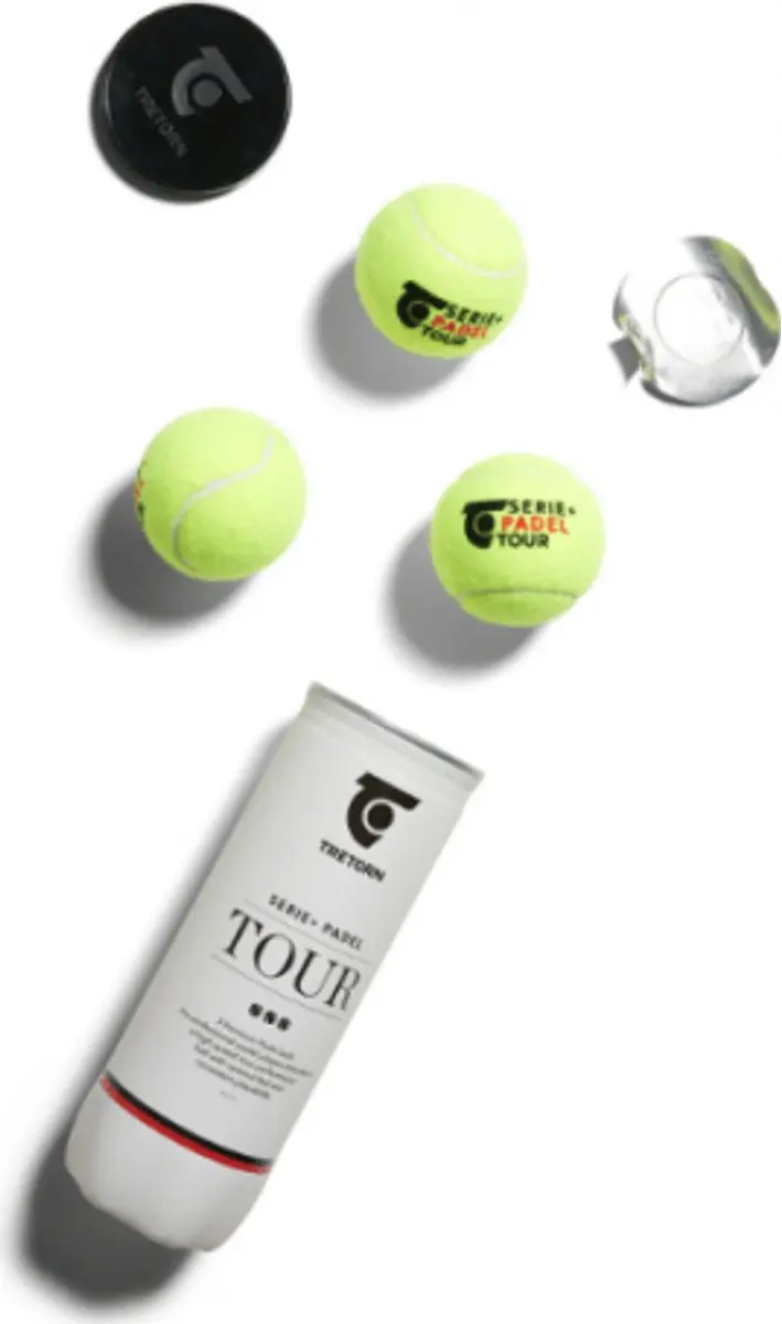 Tretorn Serie Tour Padelballen 3 Stuks - Neon Geel - afbeelding 4 van 5
