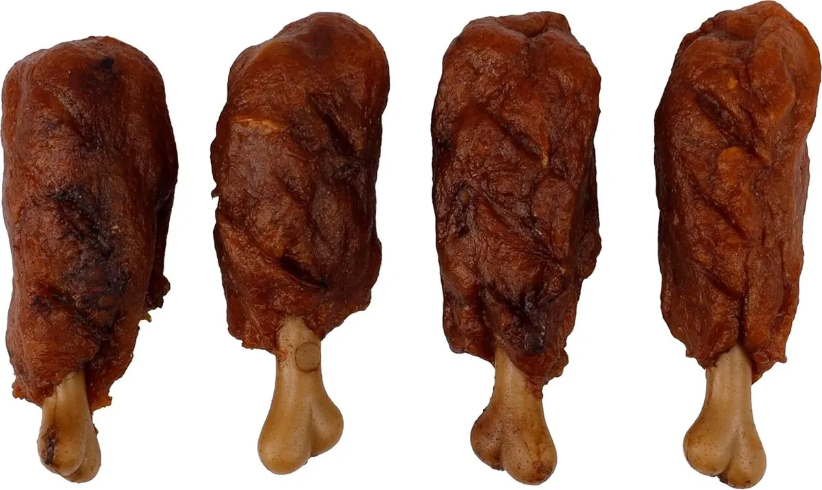 Flamingo BBQ Drumstick Hondensnack 2kg - Kip, Erwtenzetmeel & Zoete Aardappelmeel