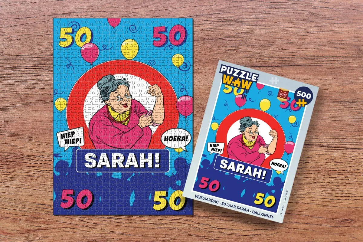 PuzzleWow Verjaardag Sarah Puzzel 500 Stuks - Multicolor