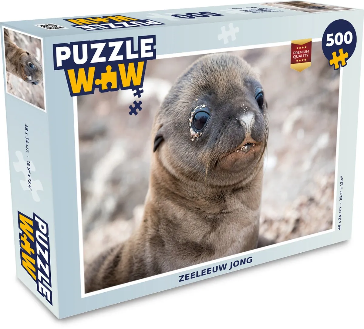 PuzzleWow Zeeleeuw Legpuzzel 500 Stuks