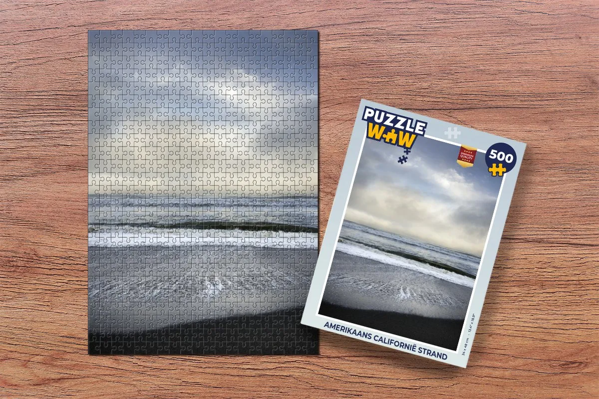 PuzzleWow Legpuzzel Amerikaans Californië Strand 500 Stuks - Multicolor