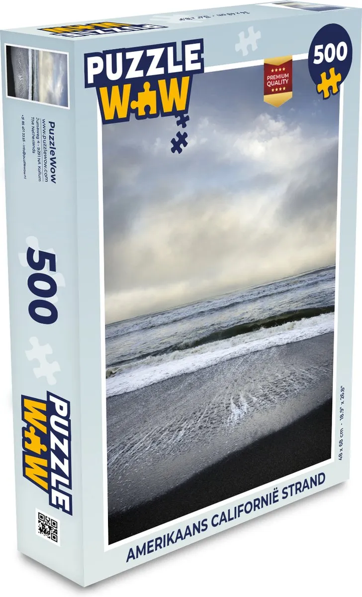 PuzzleWow Legpuzzel Amerikaans Californië Strand 500 Stuks