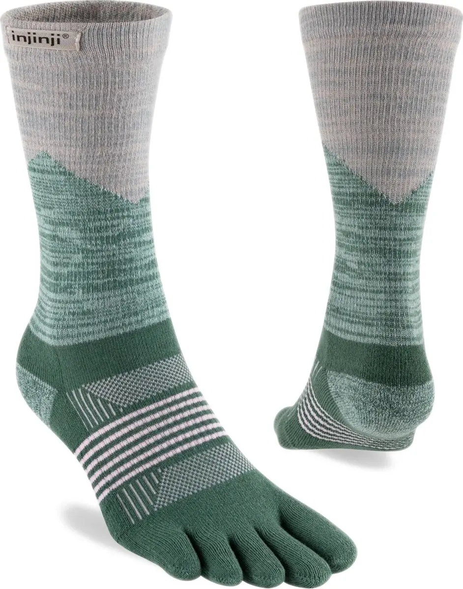 Injinji Trail Crew Dames Midweight Coolmax - Groen - afbeelding 4 van 5