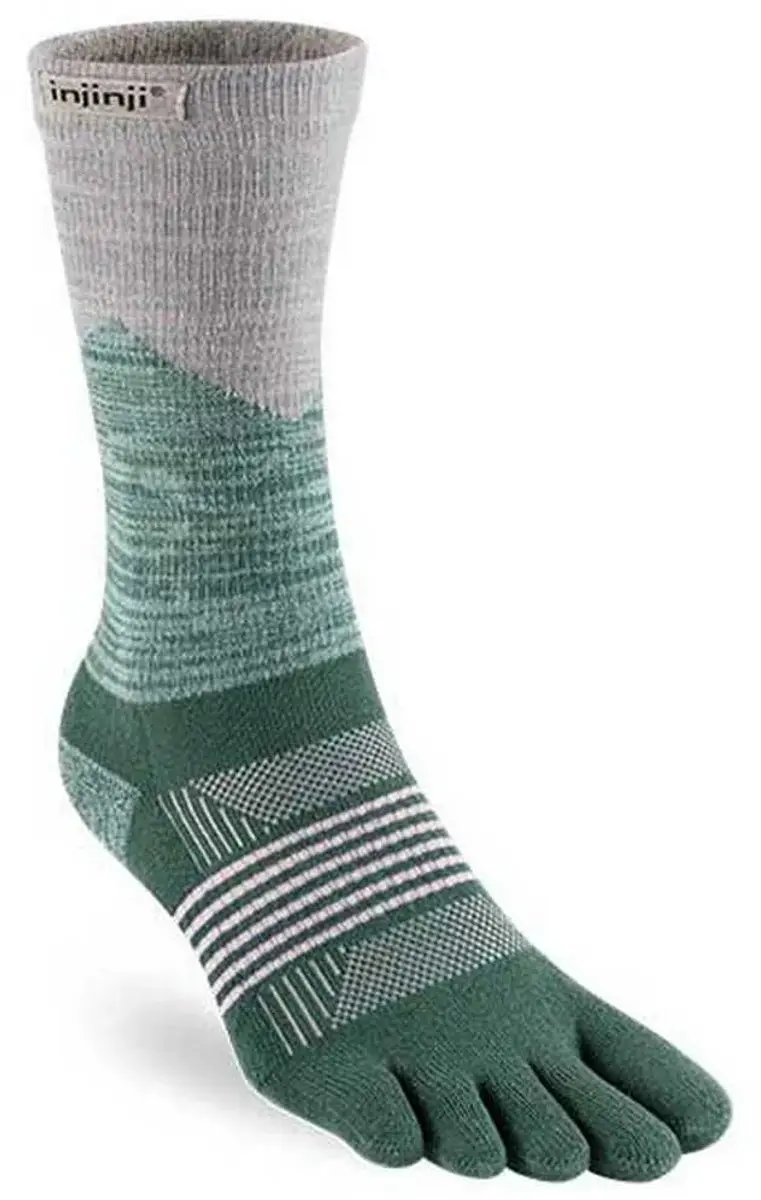 Injinji Trail Crew Dames Midweight Coolmax - Groen - afbeelding 5 van 5