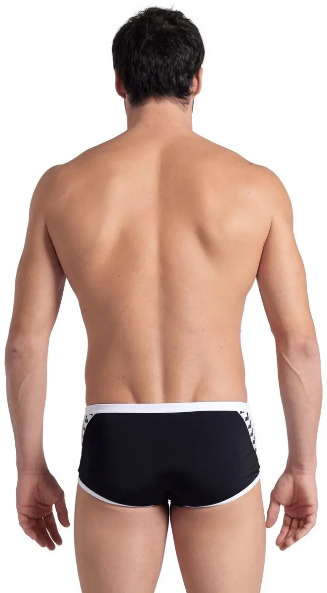 Arena Icons Low Waist Swim Short - Zwart/Wit - Maat S - afbeelding 6 van 6