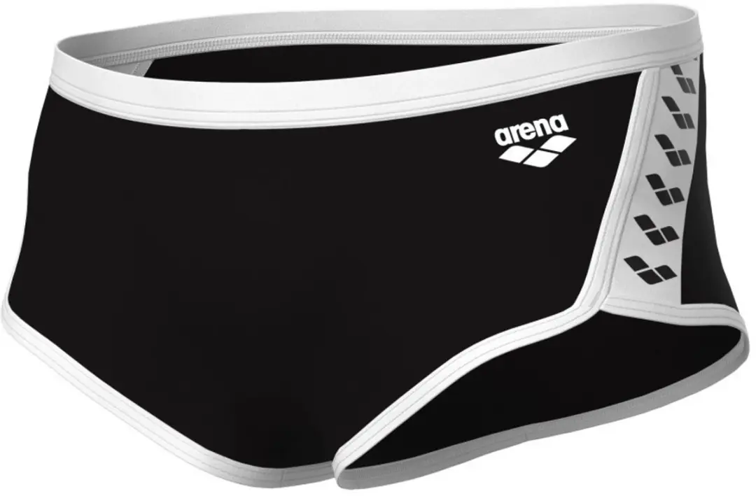Arena Icons Low Waist Swim Short - Zwart/Wit - Maat S - afbeelding 2 van 6