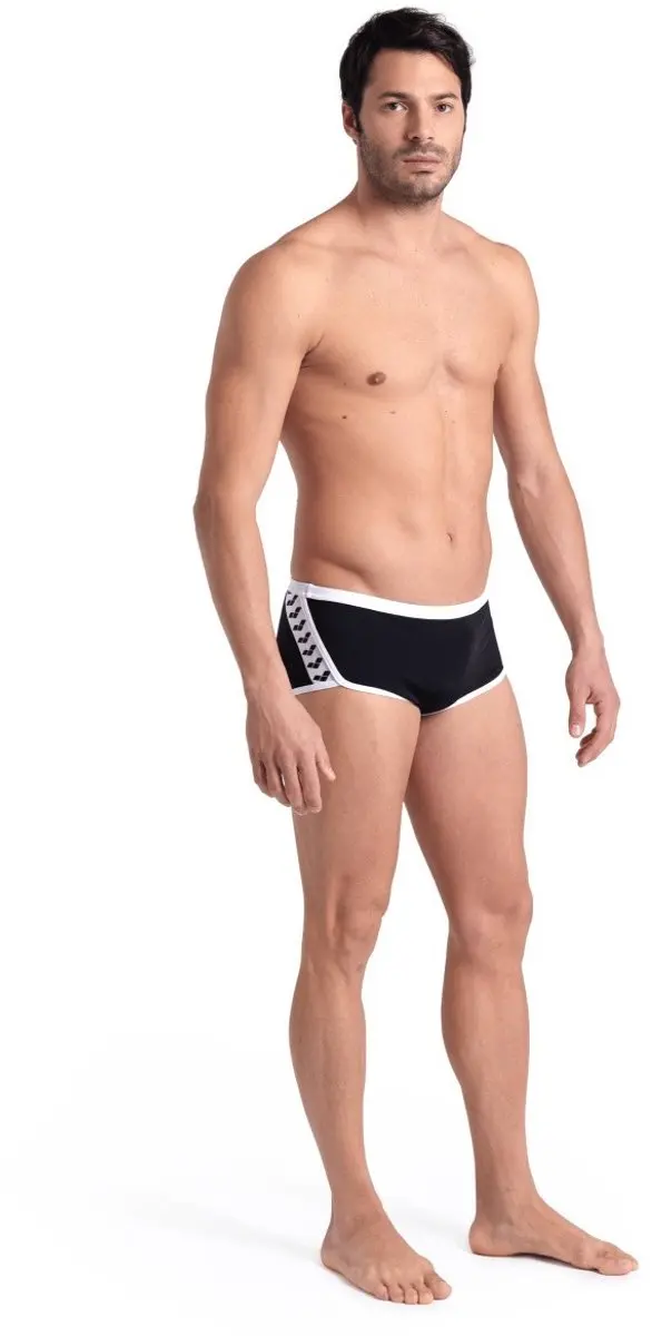 Arena Icons Low Waist Swim Short - Zwart/Wit - Maat S - afbeelding 5 van 6