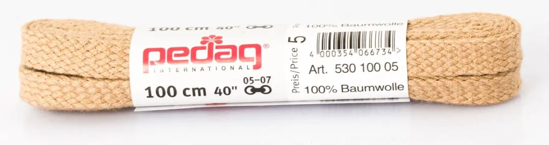 Pedag Schoenveters Plat Breed 100 Cm Beige