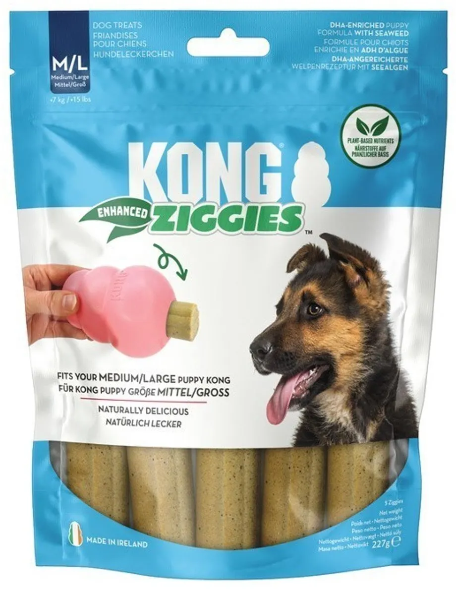 KONG Ziggies Enhanced Kauwsticks M/L - 5 Stuks - 227g