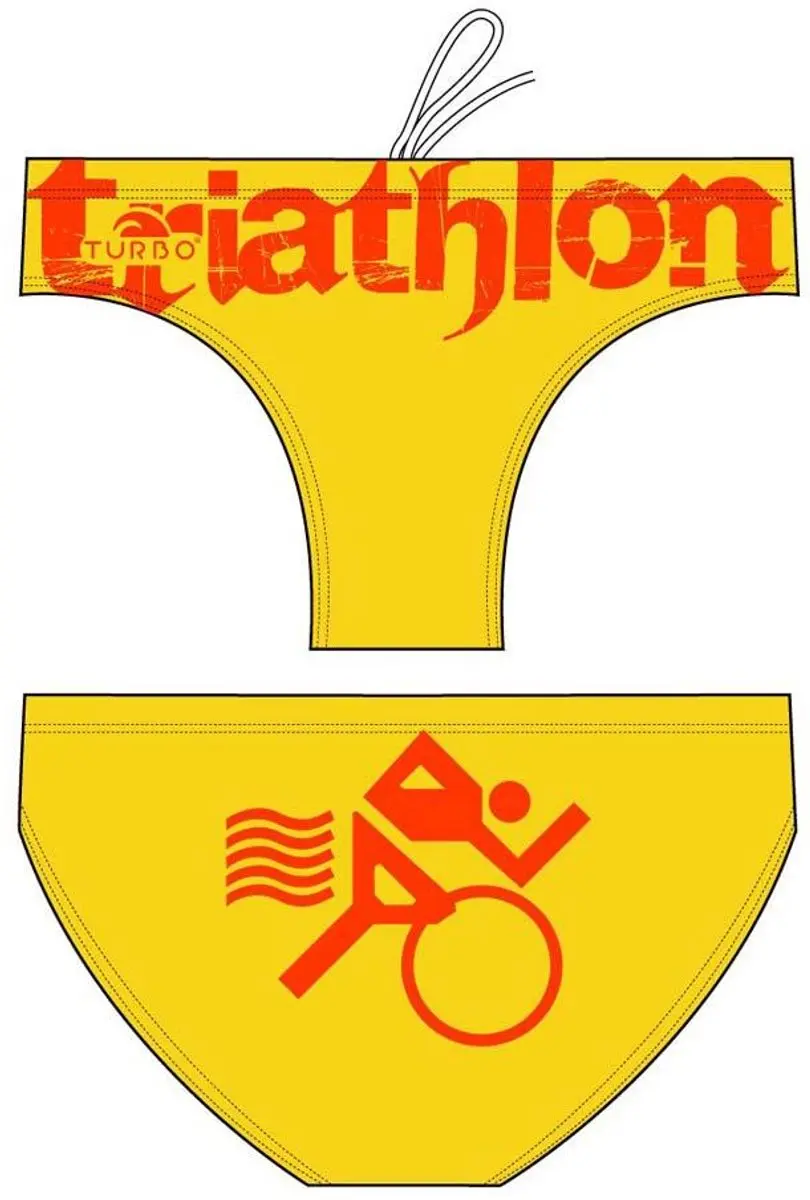 Turbo Triathlon Basic Zwemslip Geel 2XL Man