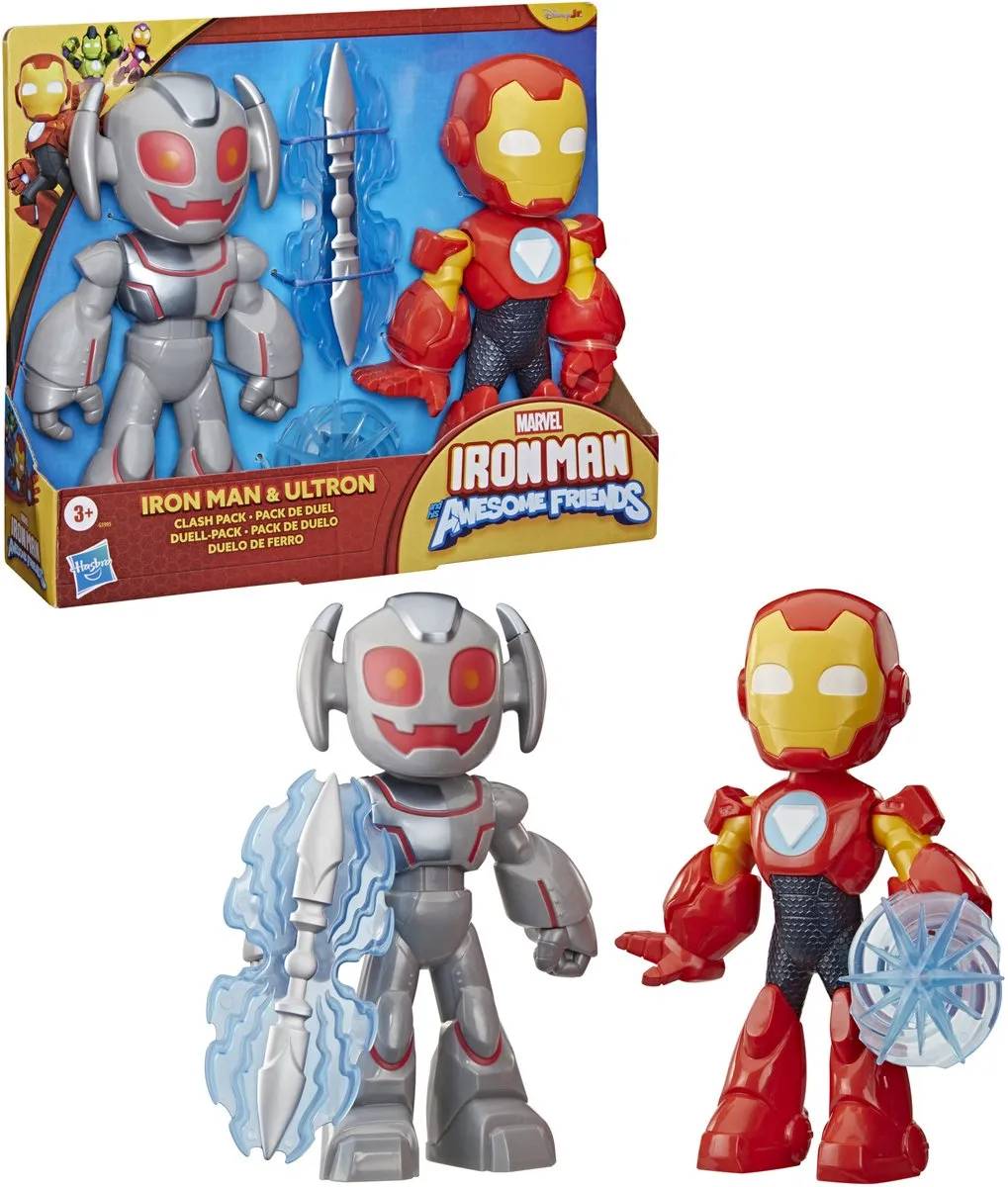 Marvel Iron Man & Ultron Clash Actiefiguren 23cm - Multi