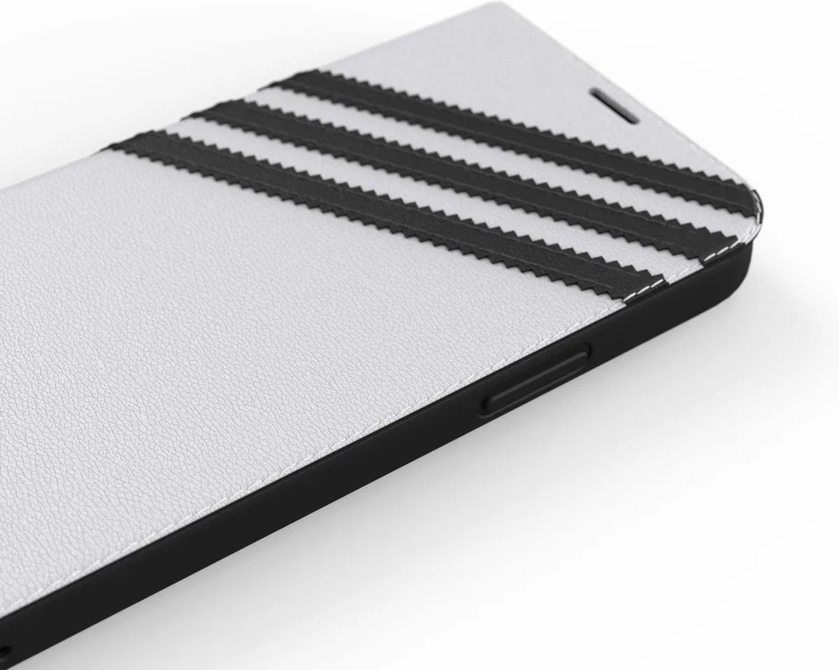 Adidas Booklet Case PU Kunstleer - iPhone 12/12 Pro Wit