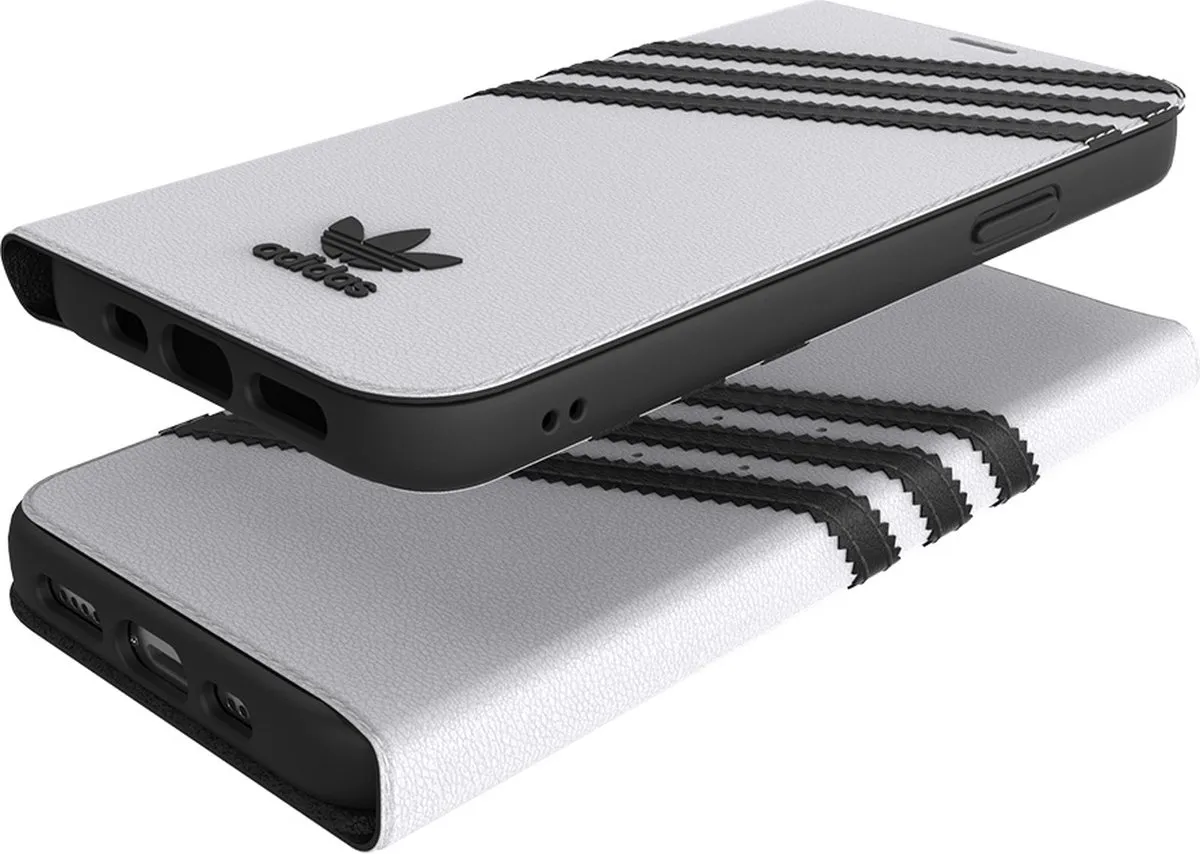 Adidas Booklet Case PU Kunstleer - iPhone 12/12 Pro Wit