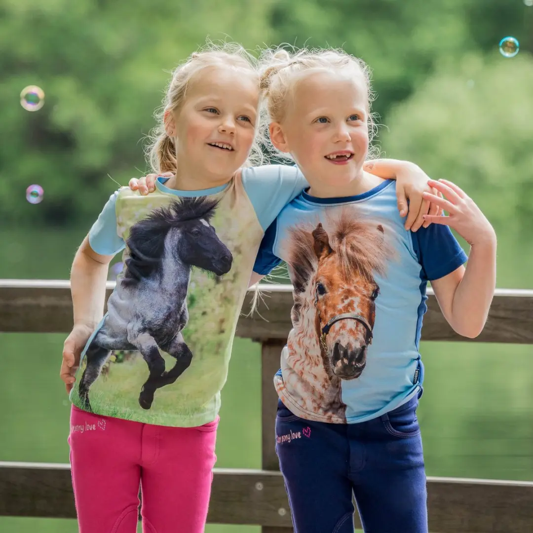 Horka Ollie Kinder-T-shirt - Blauw M - afbeelding 3 van 3
