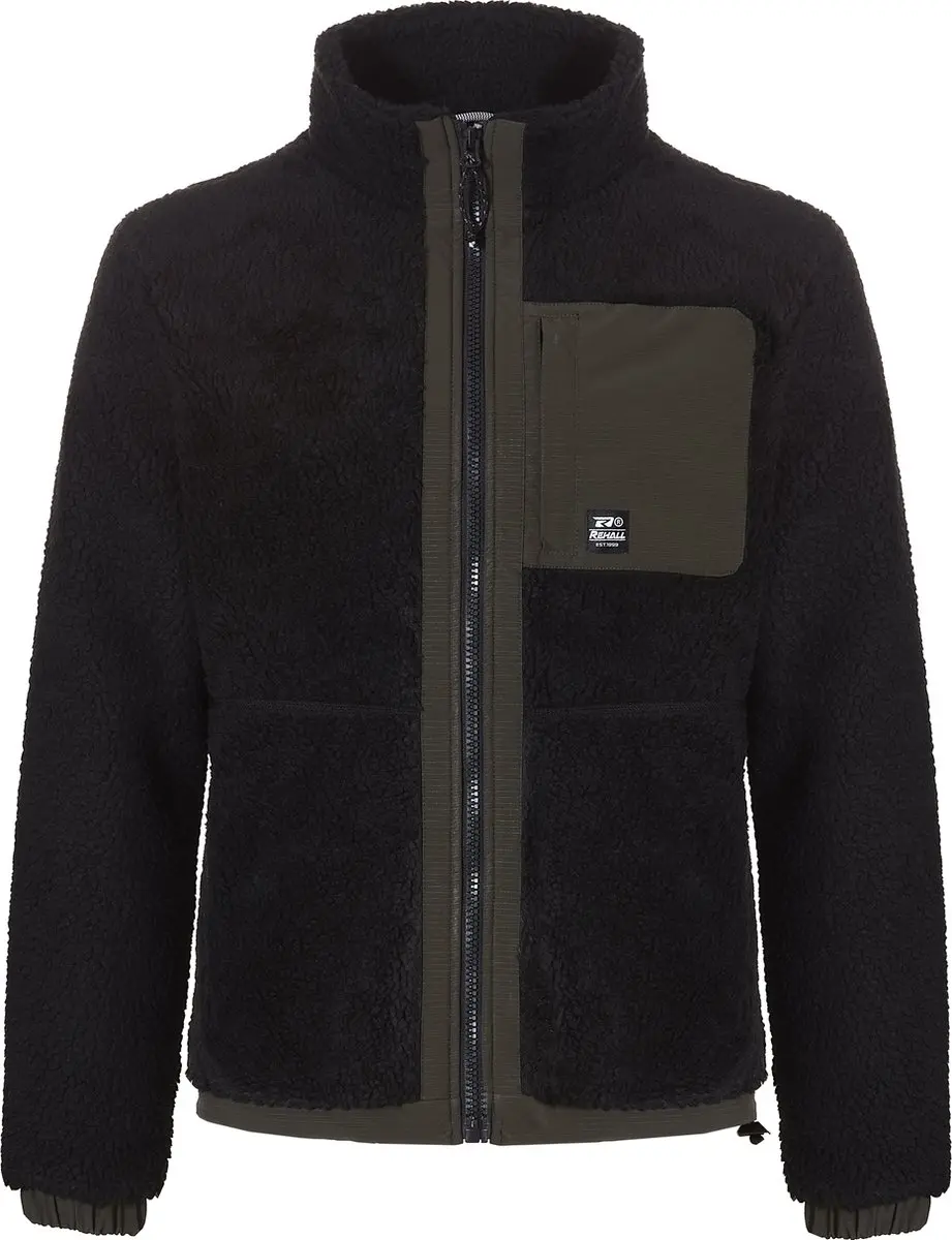 Rehall Ritchall-r Fleece Met Volledige Rits Zwart S Man