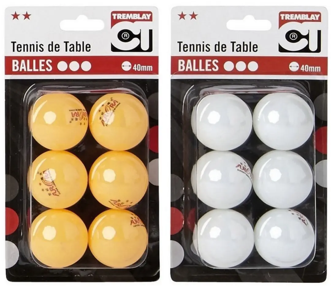 Tremblay CT Tafeltennisballen Blister 6 Stuks