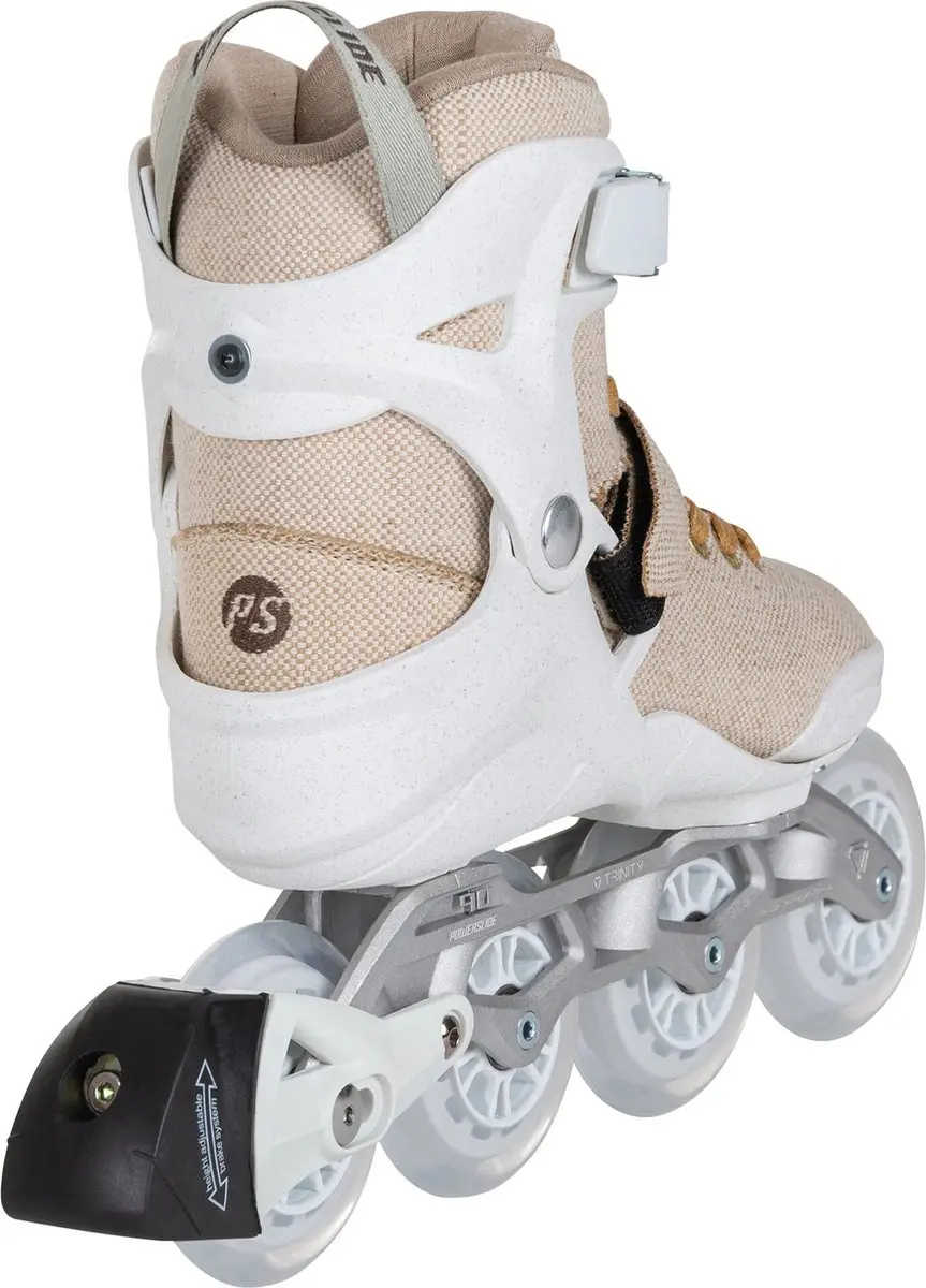 Powerslide Phuzion RFC 90 Inline Skates - 90mm - Beige/Wit - afbeelding 4 van 5