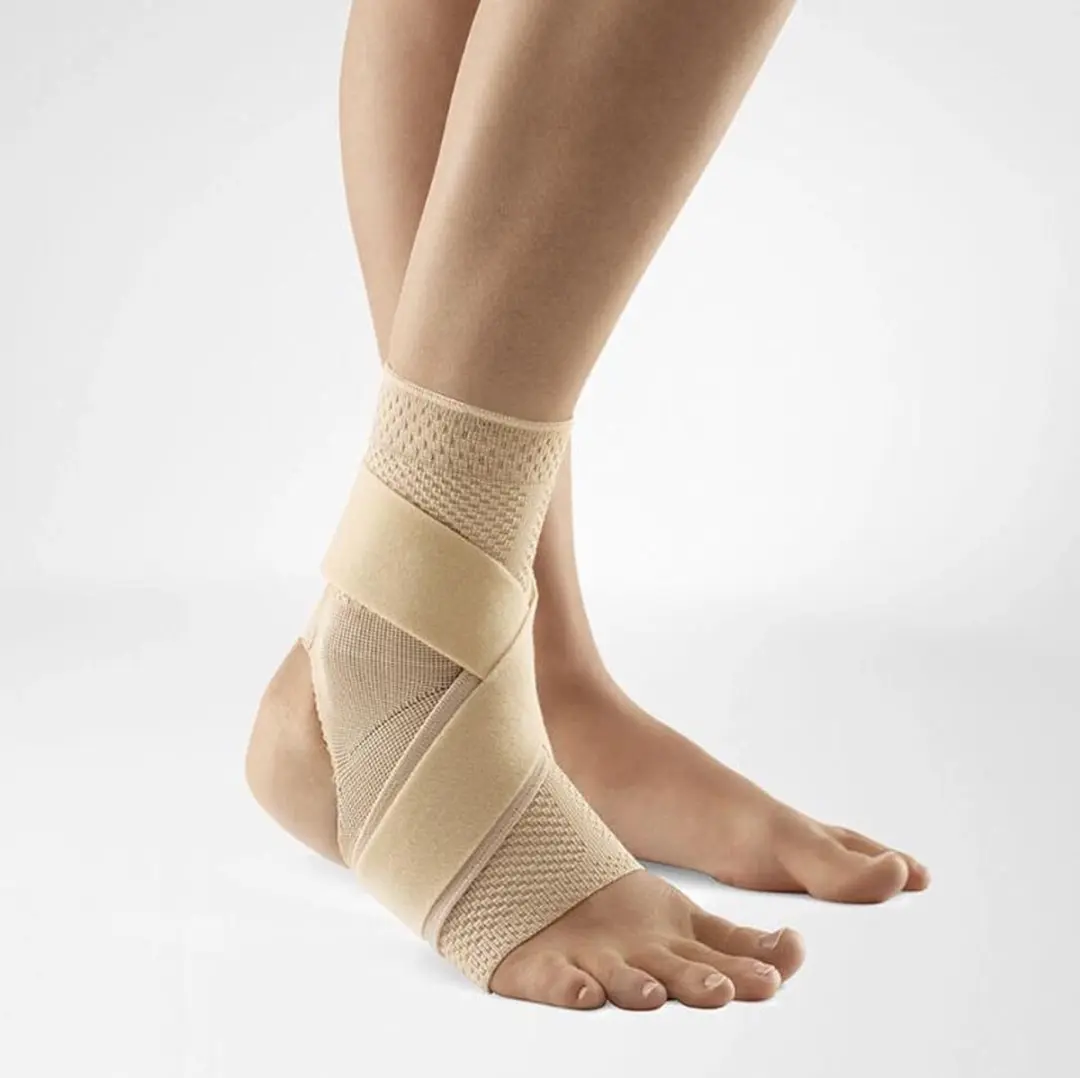 Bauerfeind MalleoTrain S Open Heel Enkelbrace Beige