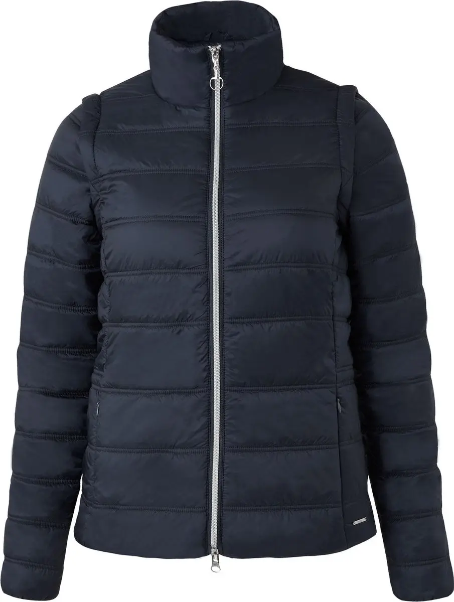 Horze Natalie Jas met afneembare mouwen, dames, Dark Navy (new patches), 42
