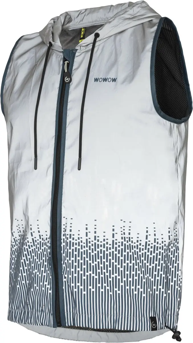 Fietsjack unisex volledig reflecterend met capuchon
