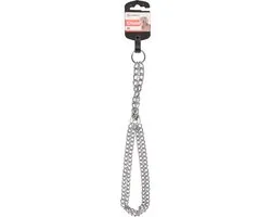 Flamingo Mio Anti-trek Halsband Mio 2 Rijen S 34-45cm - Zilver