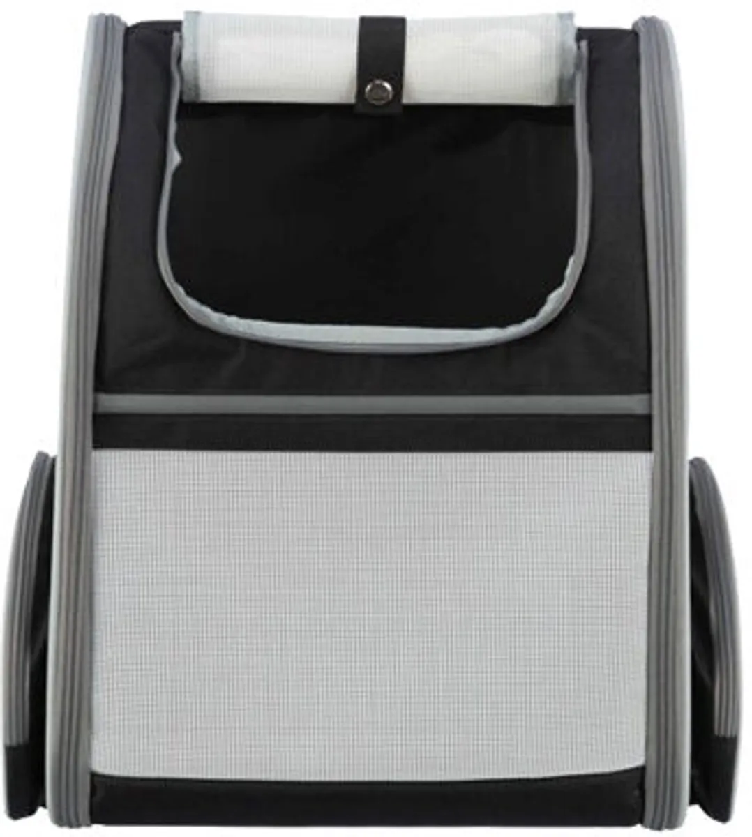 Trixie Chloe Rugtas - Lichtgrijs/Zwart 39x27x43cm - afbeelding 6 van 6