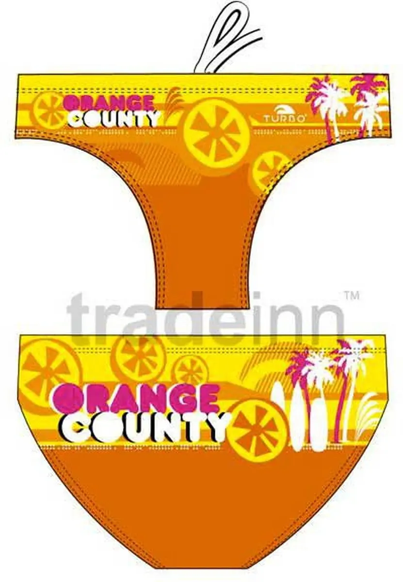 Turbo Orange Country Zwemslip Oranje 2XL Man