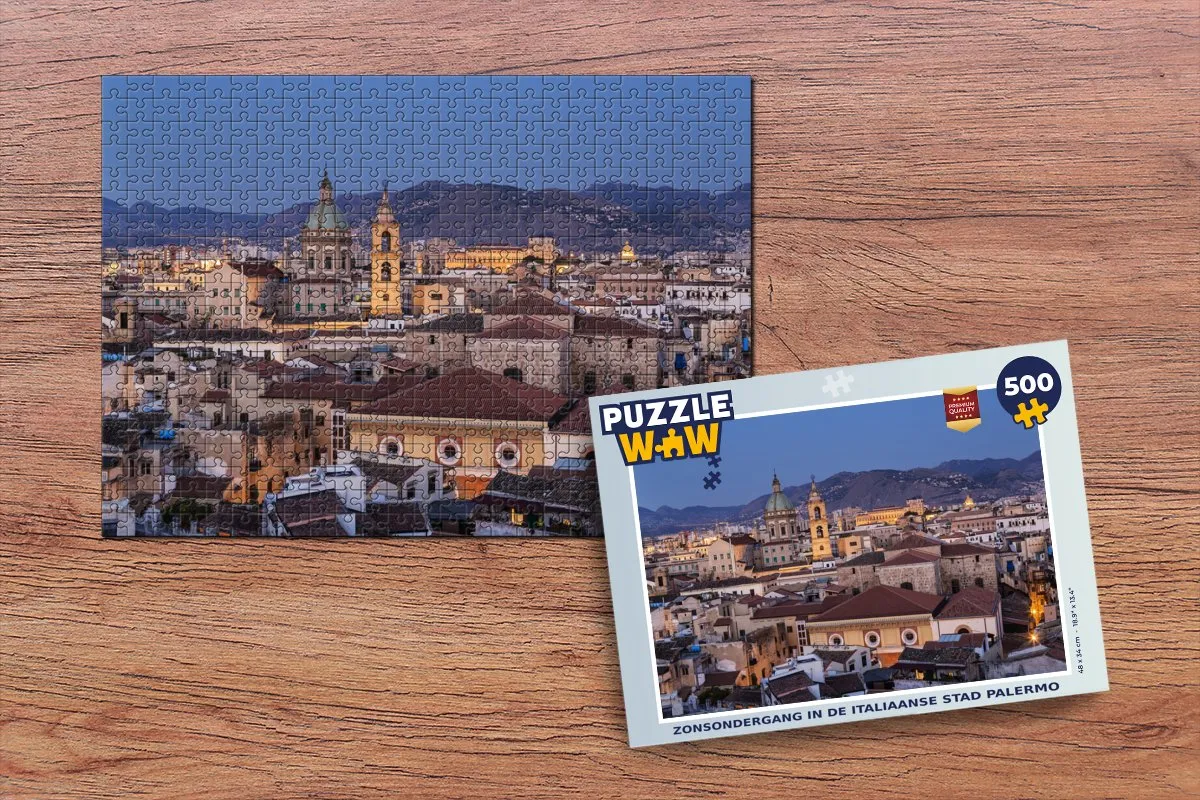 PuzzleWow Palermo Italië Legpuzzel 500 Stuks