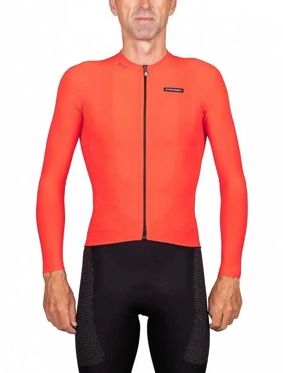 Etxeondo Alde Trui Met Lange Mouwen Oranje L Man