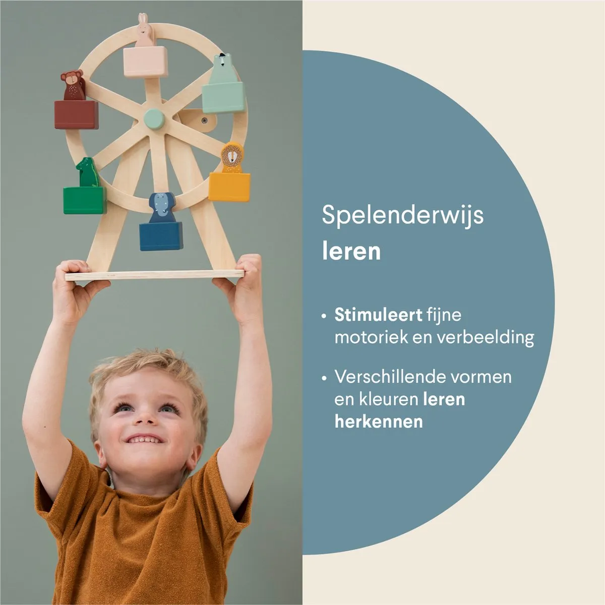 Trixie Houten Reuzenrad - 6 Dieren - FSC 36-802