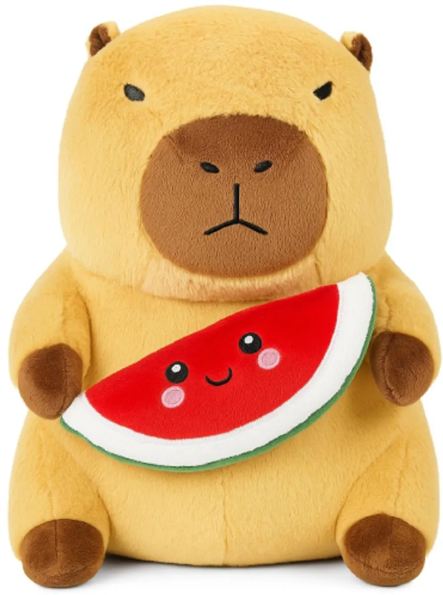 Topknuffels Capibara Watermeloen Pluche Knuffel 25cm