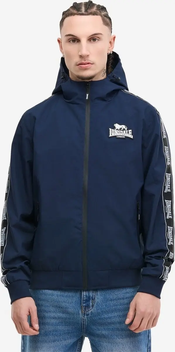 Lonsdale Ouston Hooded jacket Navy/Black/White S - afbeelding 2 van 6