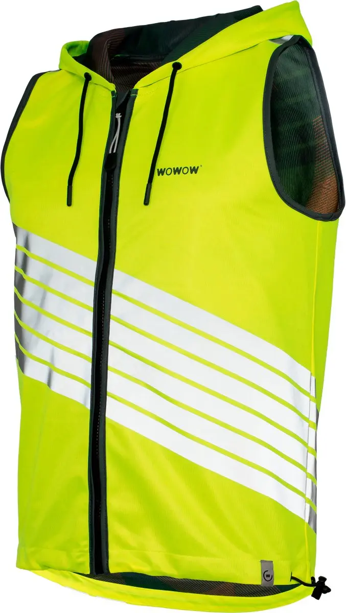 Fietsjas mouwloos fluo EN17353