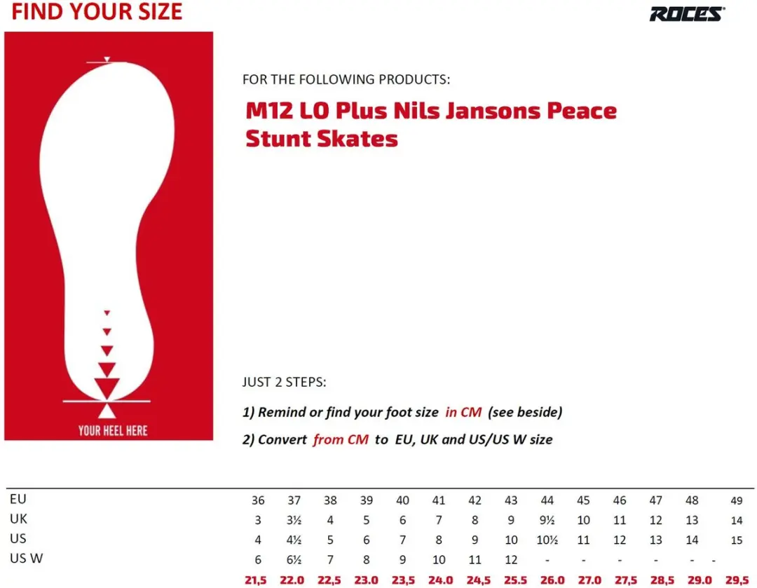 Roces M12 LO Plus Jansons Peace Stunt Skates 43 - afbeelding 3 van 5