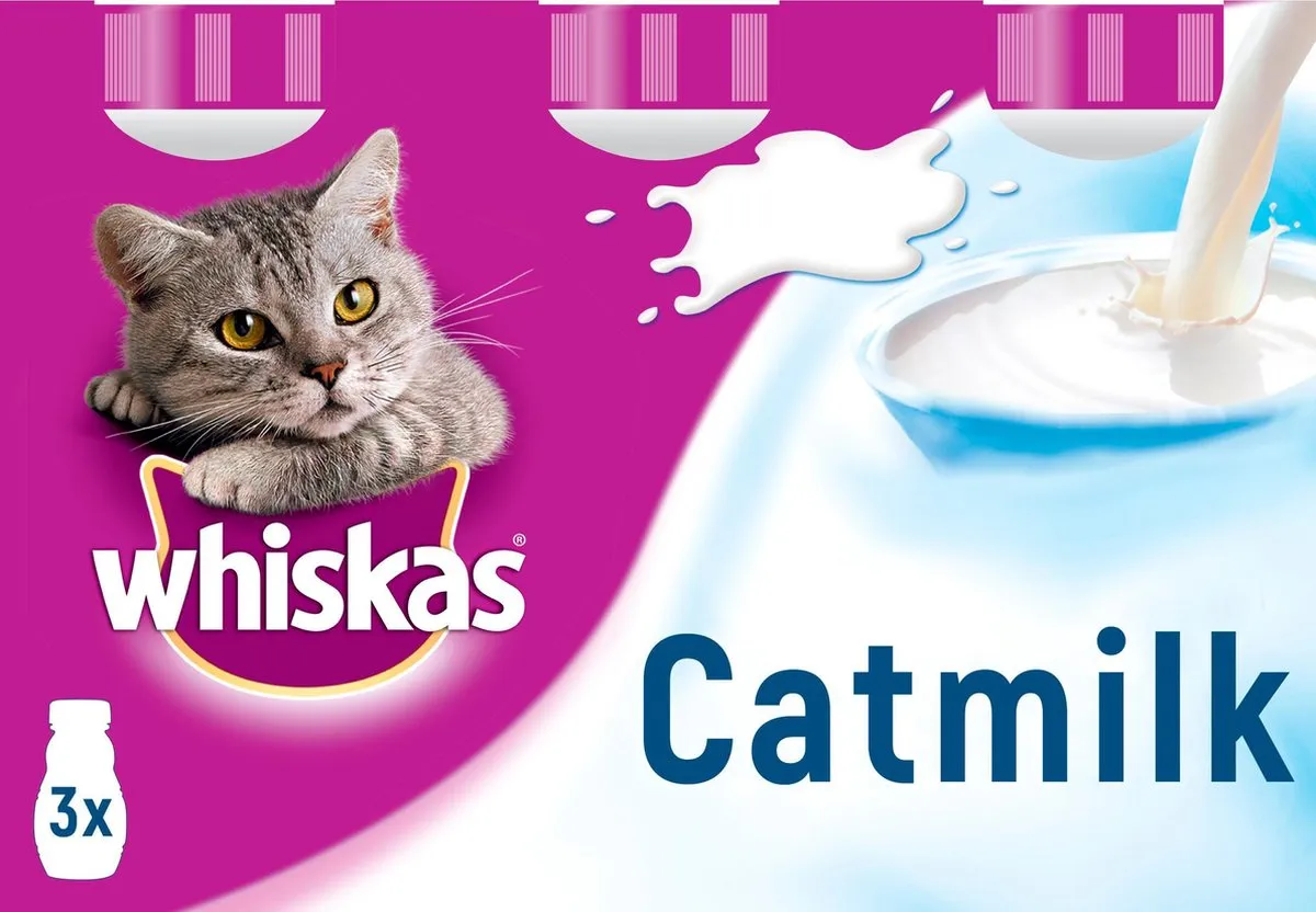 Whiskas Milk Multipack 3x200ml - 5 Stuks