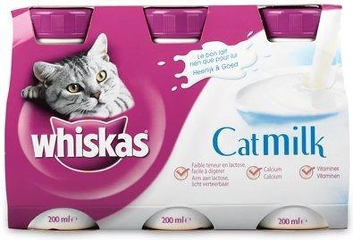 Whiskas Milk Multipack 3x200ml - 5 Stuks