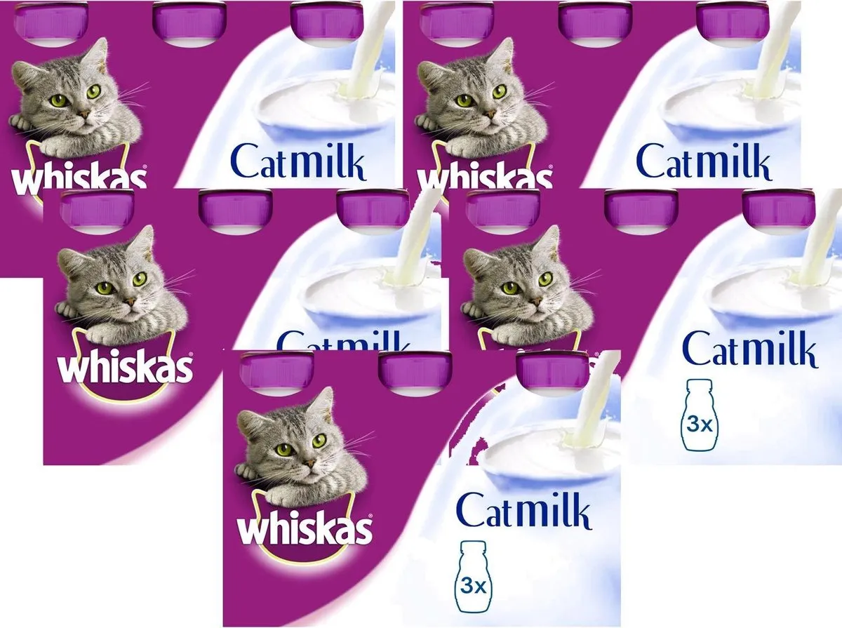 Whiskas Milk Multipack 3x200ml - 5 Stuks