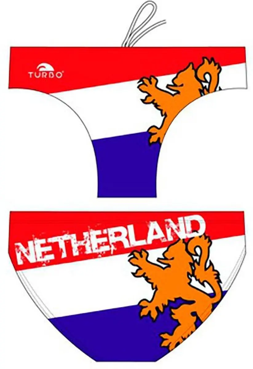 Turbo Netherlands Waterpolo Zwemslip Veelkleurig M Man