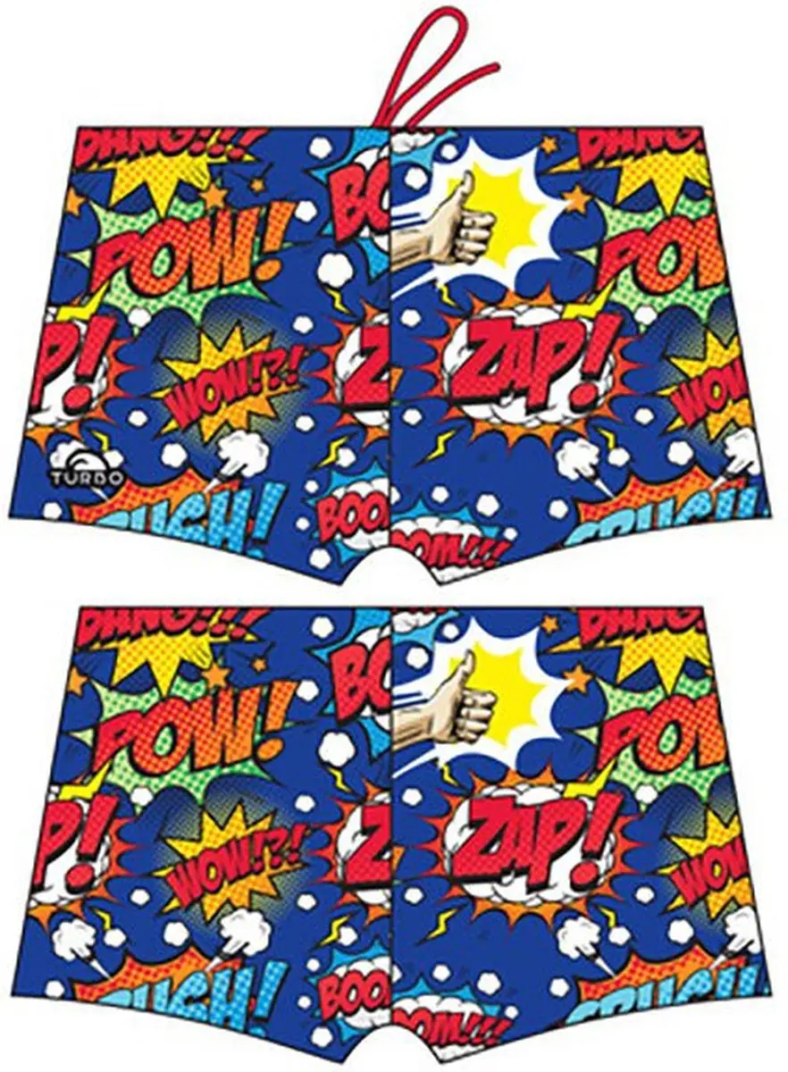Turbo Boom !!! Zwemboxer Blauw 4XL Man
