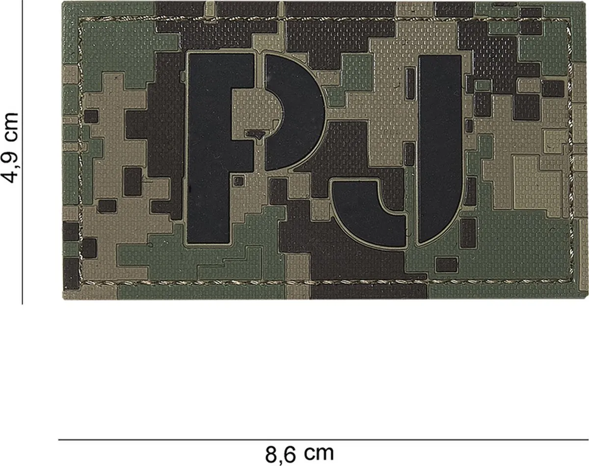 101 Inc Embleem 3D Pvc Pj Dig. Woodland Camouflage