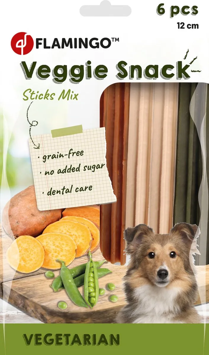 Flamingo Veggie Staaf Mix - 3 Stuks