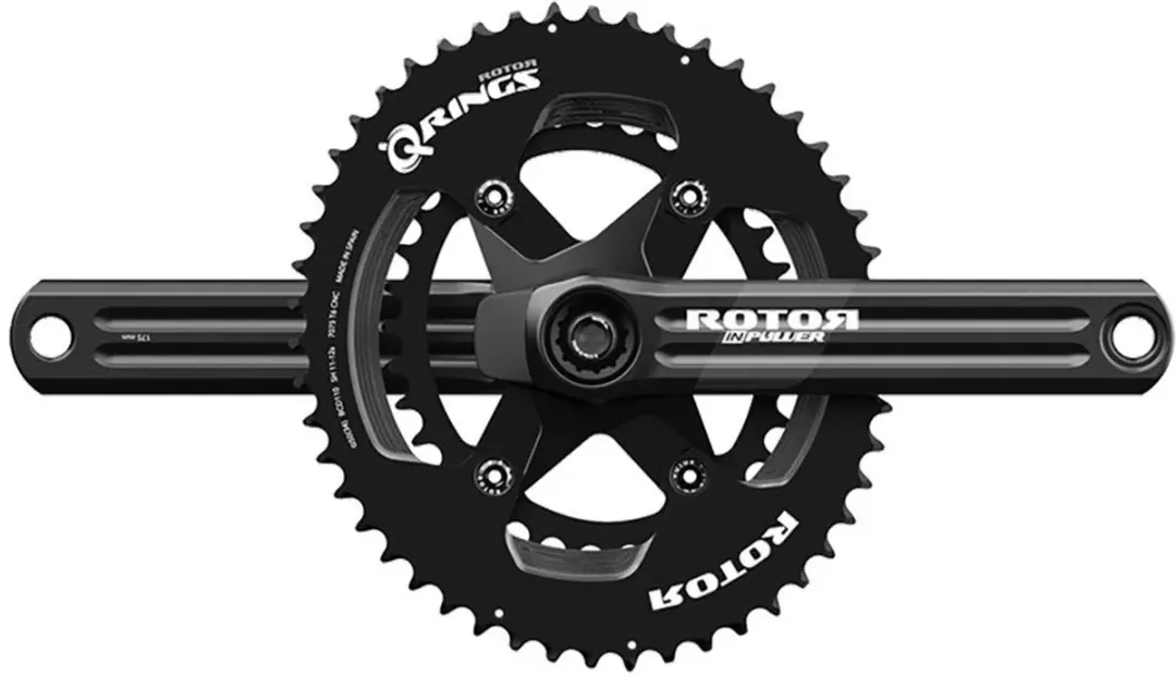 Rotor In Power V3 Shimano 11-12s Oval Crankstel Met Vermogensmeter Zilver 172.5
