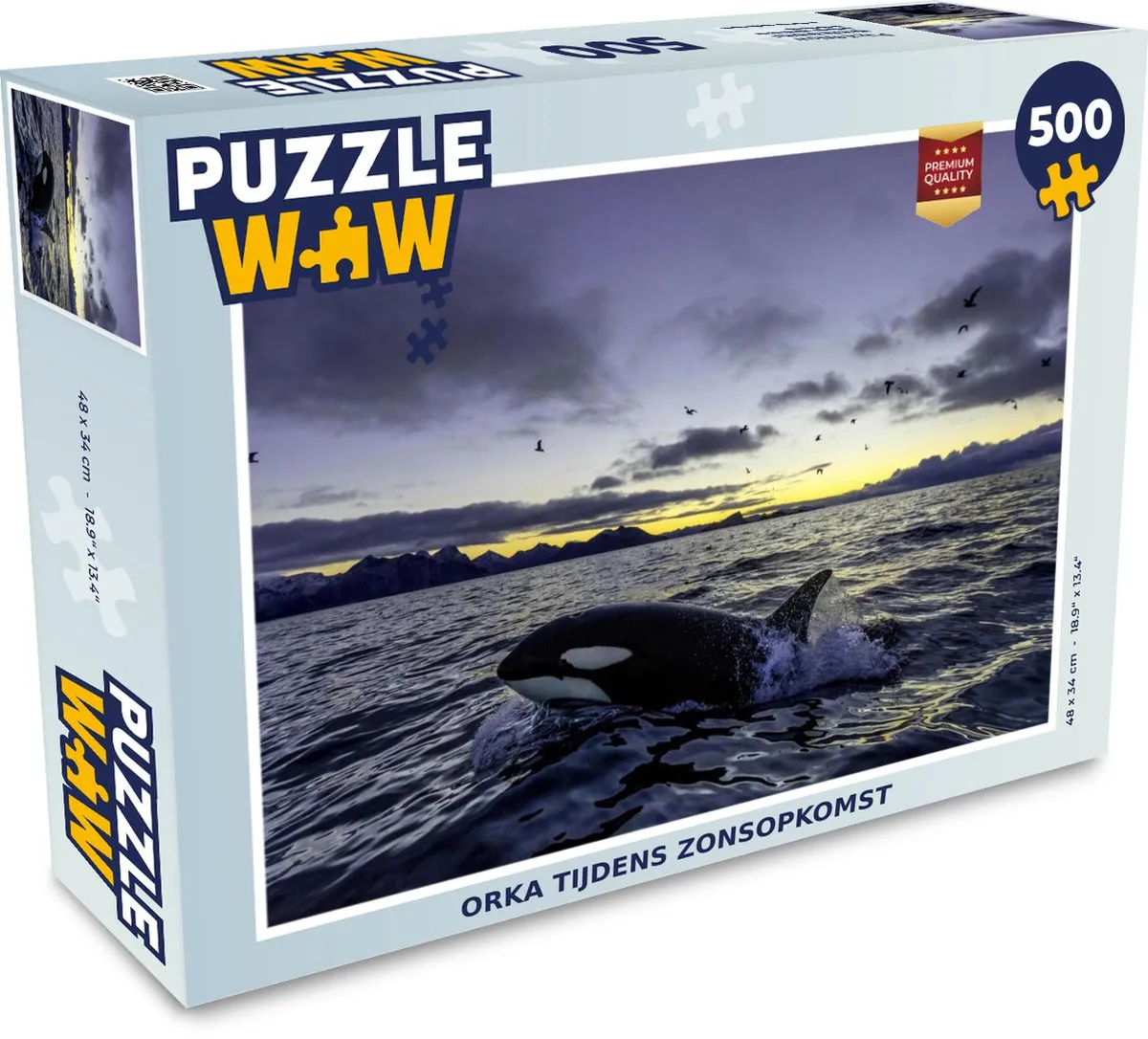 PuzzleWow Orka tijdens zonsopgang Legpuzzel 500 Stuks