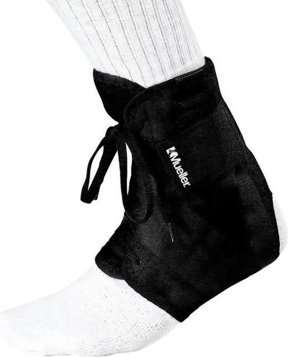 Mueller Enkelbrace met Straps -Man Maat L: 45